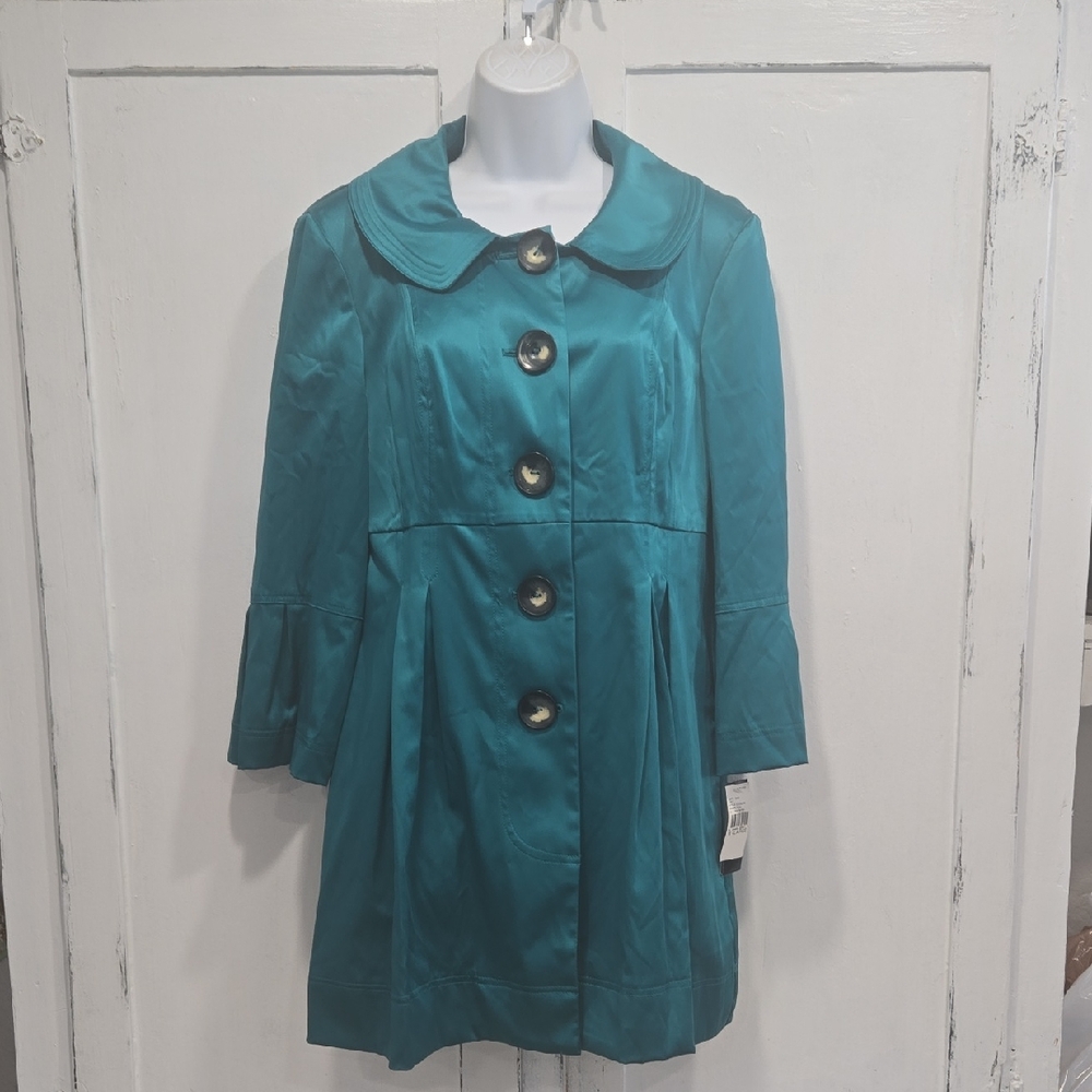 NWT B. WEAR BYER CALIFORNIA TEAL JACKET SIZE XL.    #7331